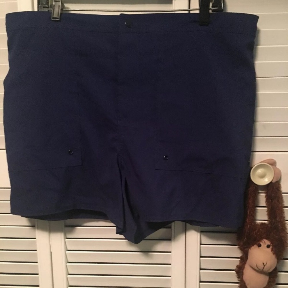 16W Maxine of Hollywood Navy Blue Boardshort Swim